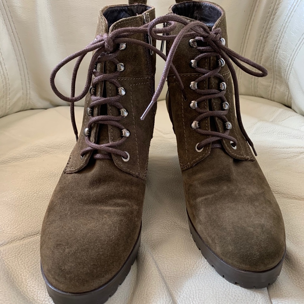 Aquatalia Wedge Lace up Boot